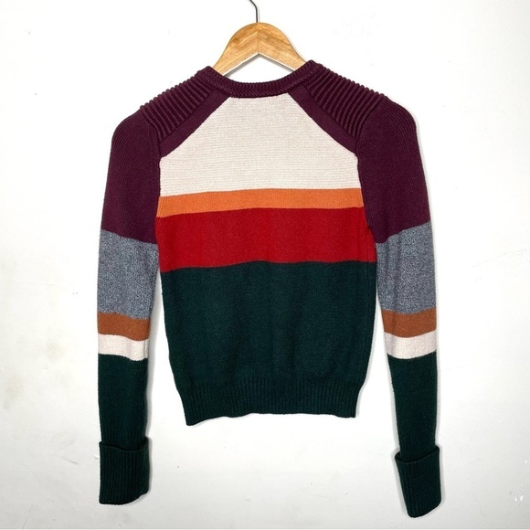 Genuine People Striped Colorblock Sweater Small - Picture 8 of 15